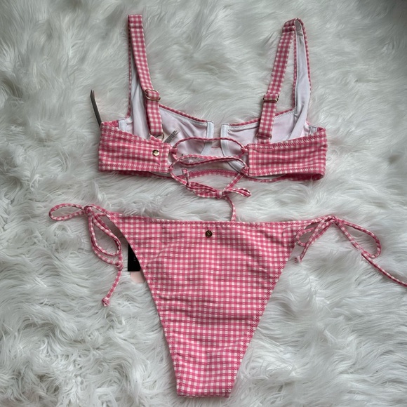 🎠[ VS ] Pink Gingham Bikini - Picture 4 of 12